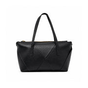 ZARA Geometric Tote Hobo Shoulder Bag Women - BLK - Black
