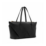 ZARA Geometric Tote Hobo Shoulder Bag Women - BLK - Black