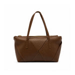 ZARA Geometric Tote Hobo Shoulder Bag Women - BRN - Brown