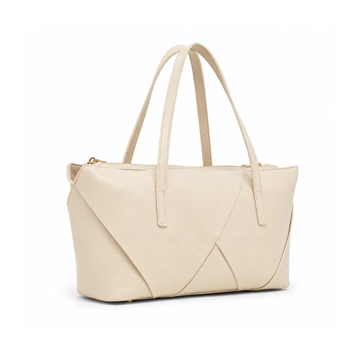 ZARA Geometric Tote Hobo Shoulder Bag Women - CRM - Cream