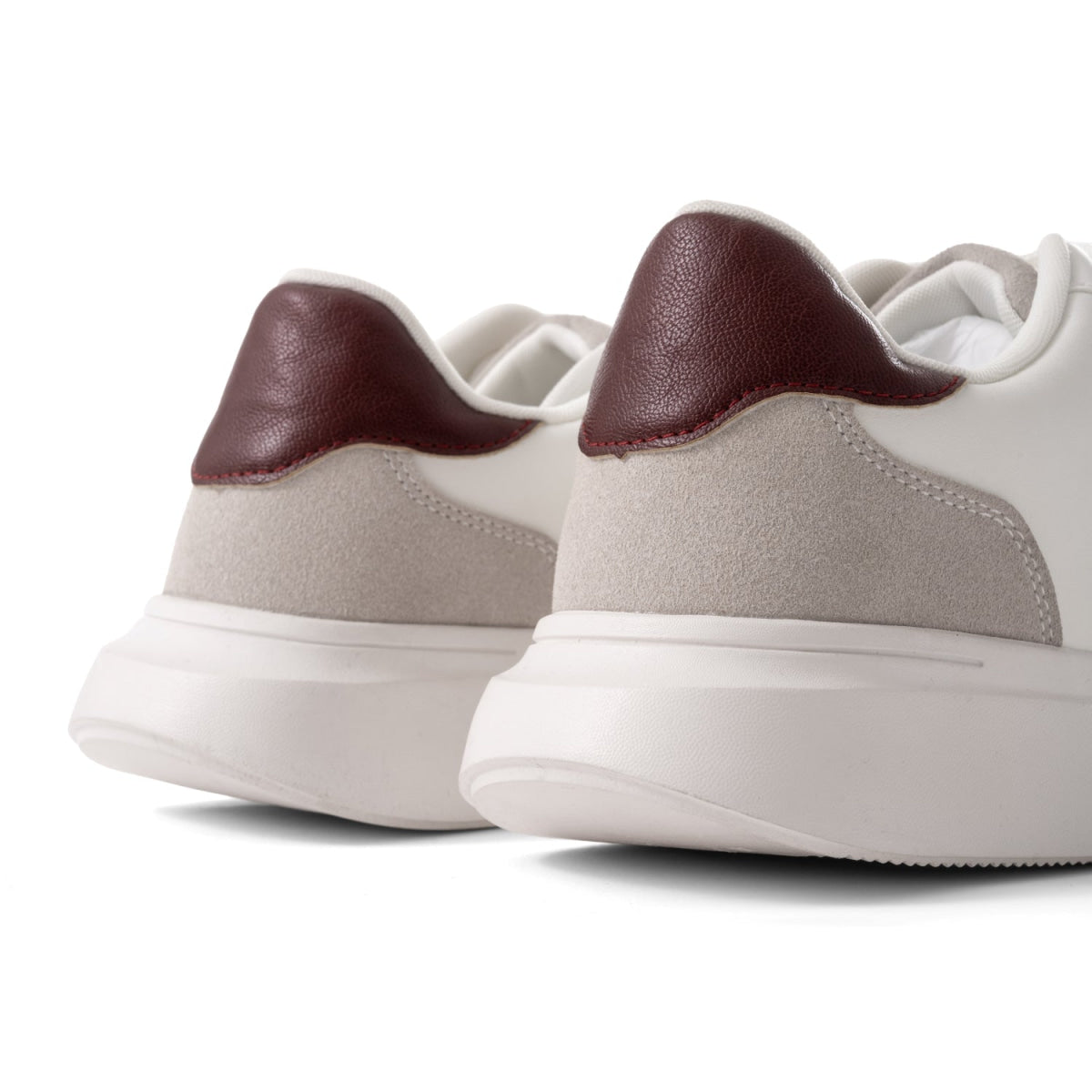 ZARA HEEL DETAIL SNEAKERS -WHT