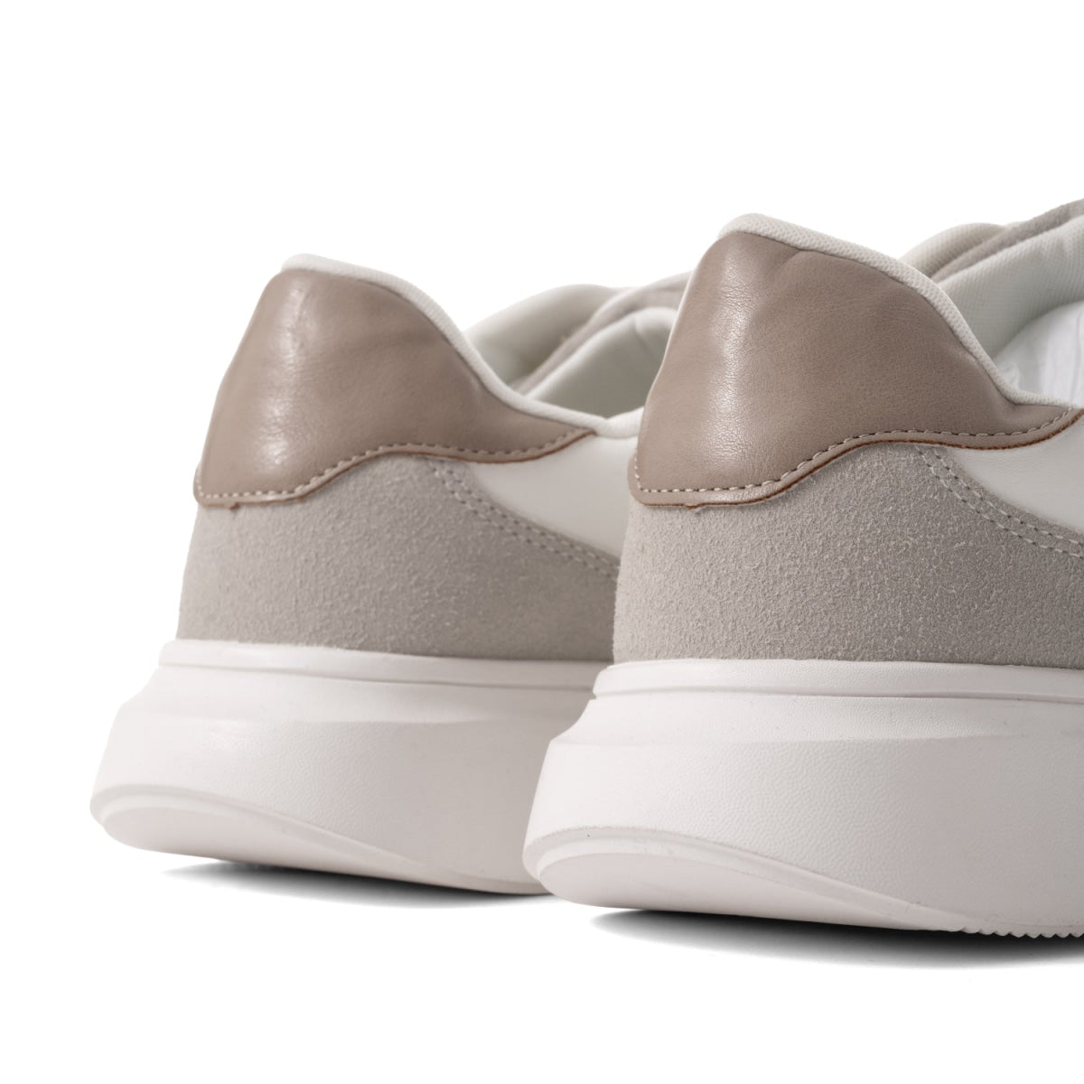 ZARA HEEL DETAIL SNEAKERS -WHT