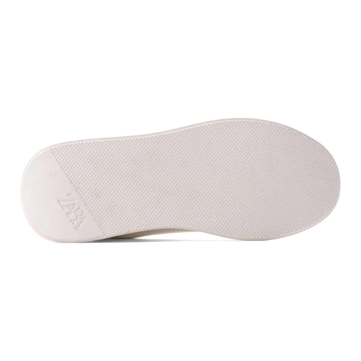 ZARA HEEL DETAIL SNEAKERS -WHT