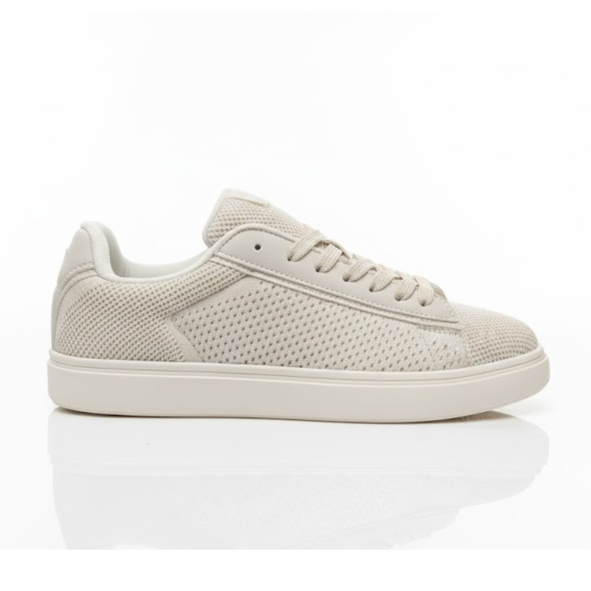 ZARA KNIT FABRIC SNEAKERS Men - BEG - Beige / 40