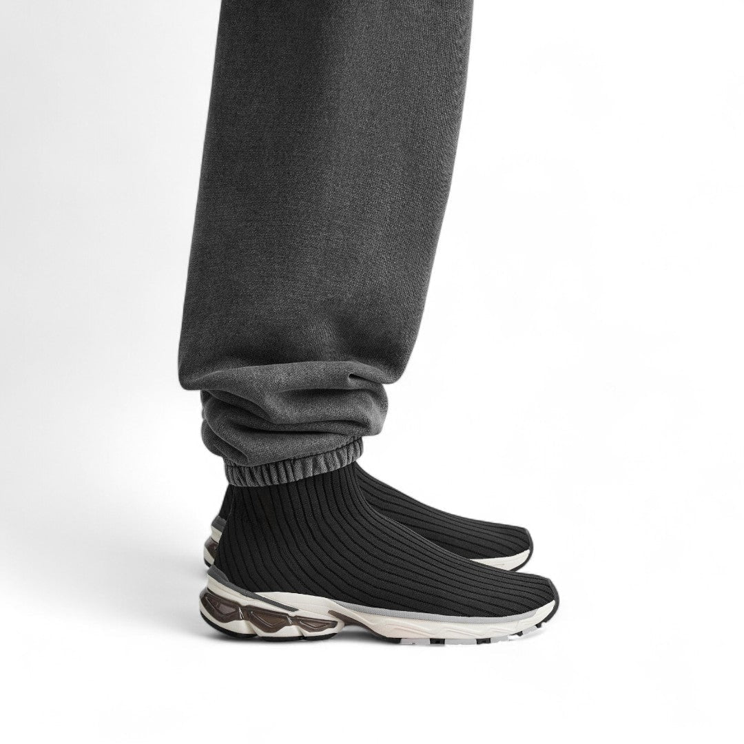 ZARA KNITTED HIGH-TOP TRAINERS 2108-520-BLK