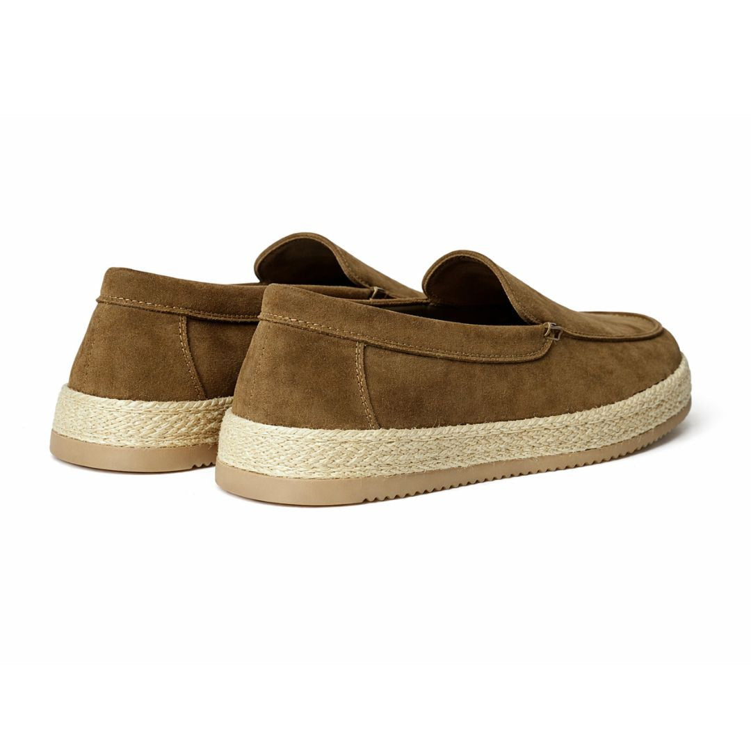 Zara Leather And Jute Loafers Sneakers Man-2639/520