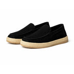 Zara Leather And Jute Loafers Sneakers Men 2639/520-BLK - Black / 40