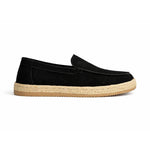 Zara Leather And Jute Loafers Sneakers Men 2639/520-BLK