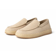 Zara Leather And Jute Loafers Sneakers Men 2639/520-SND - Sand / 40