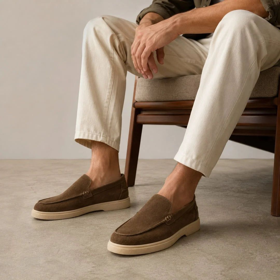 Zara Leather Loafers Sneakers Men 2613/521/083