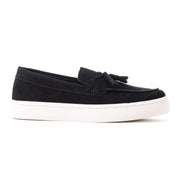 ZARA Leather Moccasin With Tassels 2206-120-BLK - Black / 40