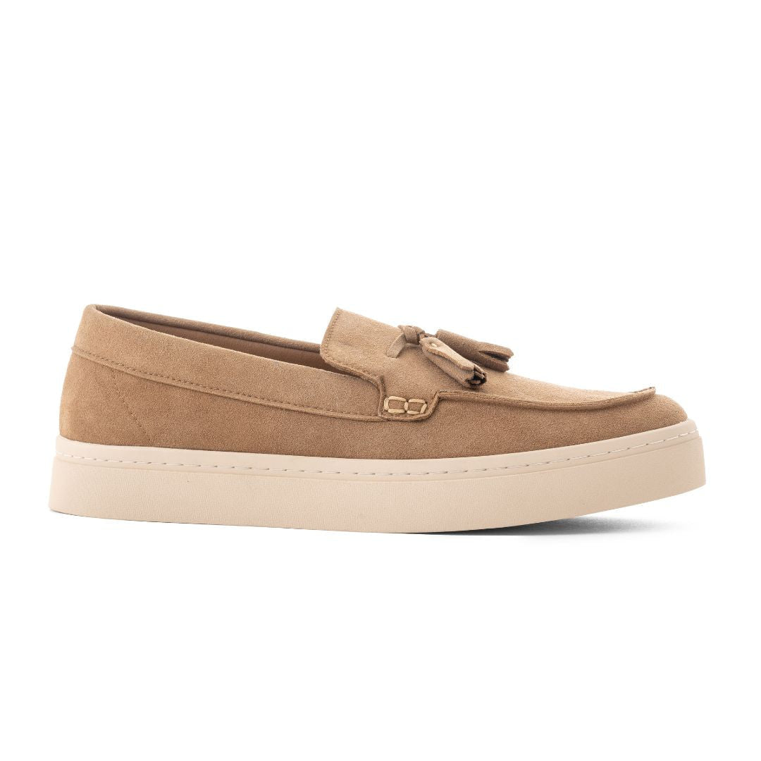 ZARA Leather Moccasin With Tassels 2206-120-TAN - Tan / 40
