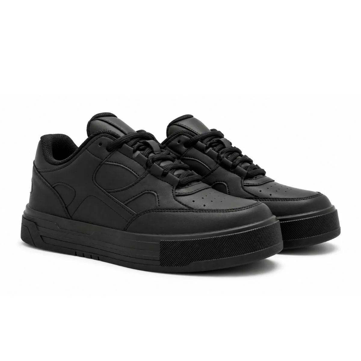 ZARA Leather Sneakers Men 2232-520-001 - Black / 39