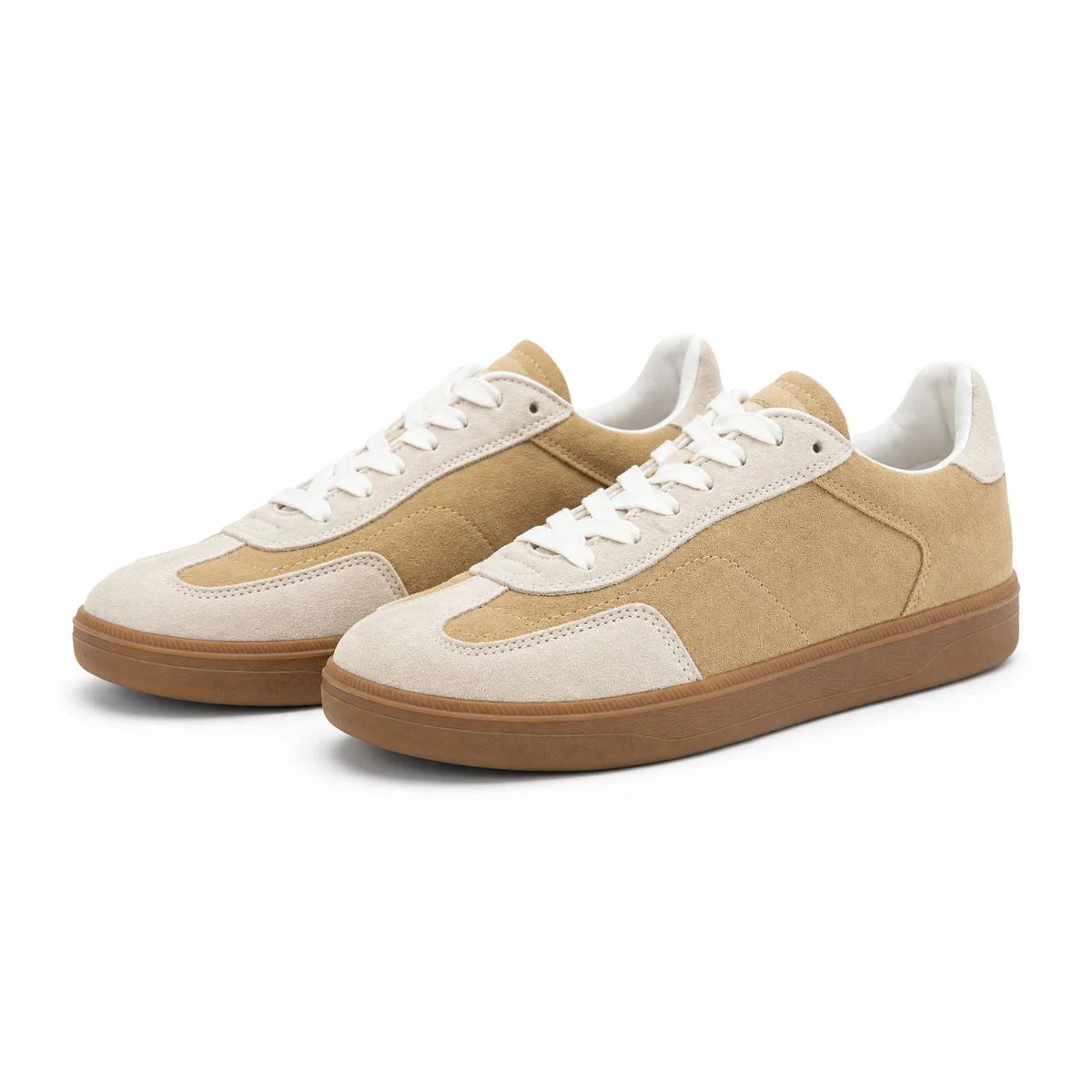 ZARA Leather Sneakers Men 2288-620-107 - Beige / 39