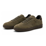 ZARA Leather Sneakers Men 2288-720-802 - Olive / 40