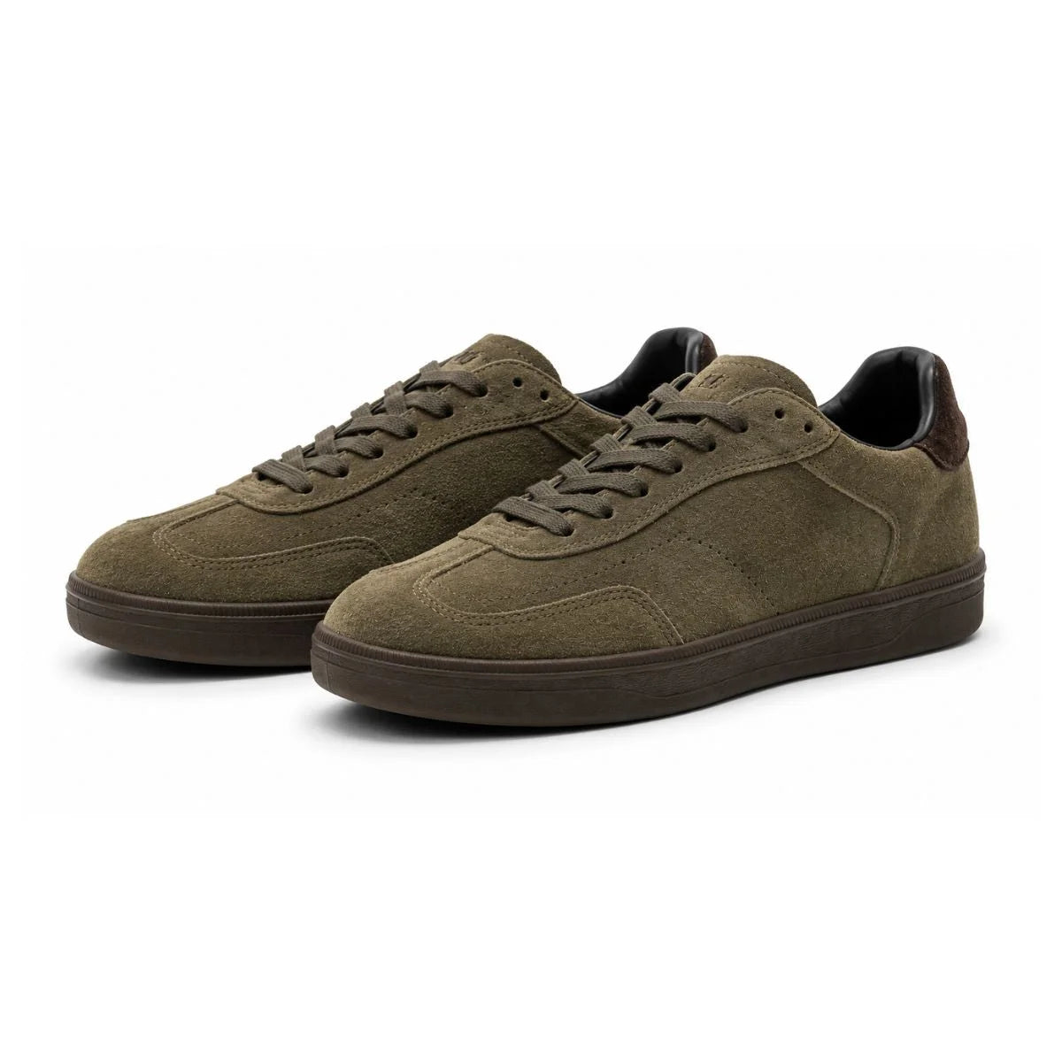 ZARA Leather Sneakers Men 2288-720-802 - Olive / 40