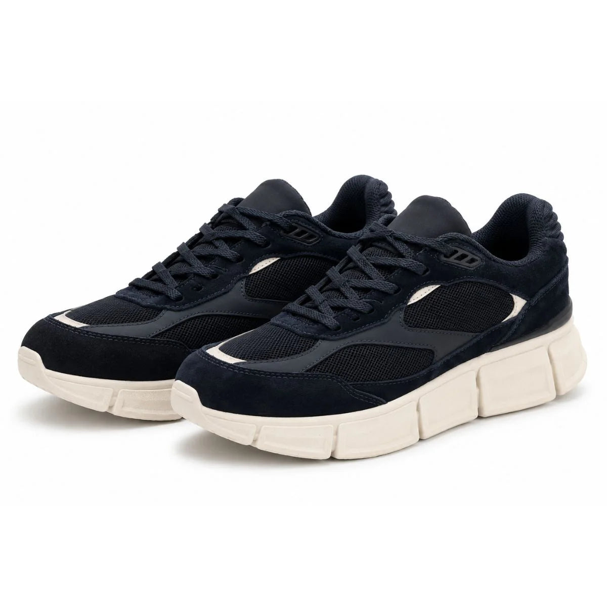 ZARA Leather Sneakers Men 2303-620-400 - Navy / 39