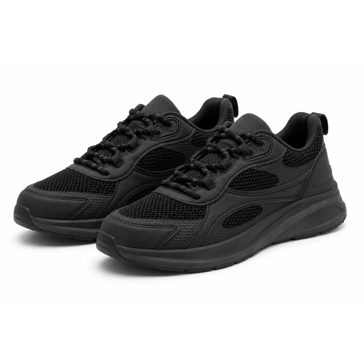 ZARA Leather Sneakers Men 2307-220-800 - Black / 39