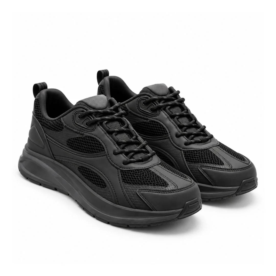 ZARA Leather Sneakers Men 2307-220-800 - Black / 39