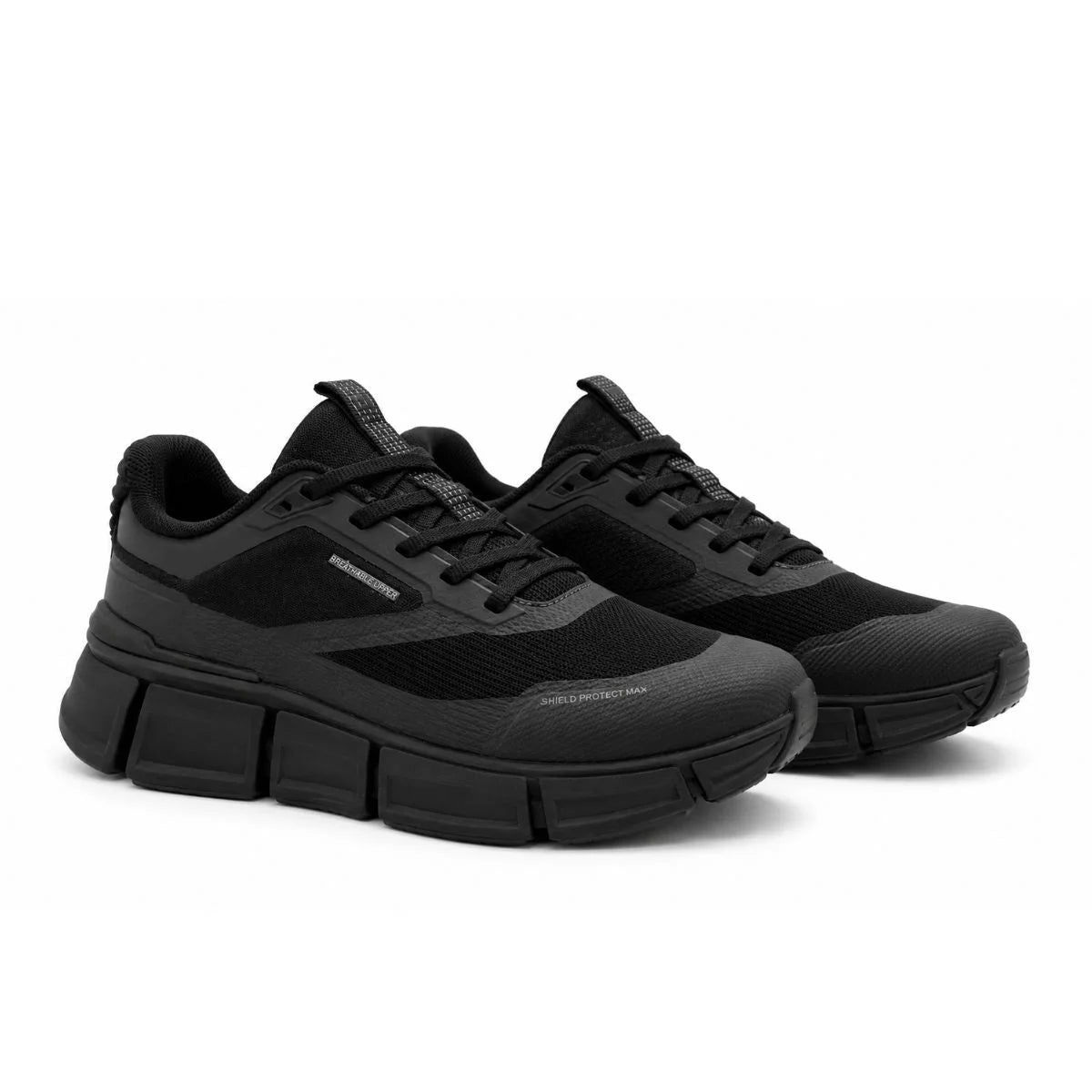ZARA Leather Sneakers Men 2384-620-800 - Black / 39