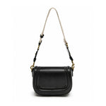 ZARA Long crossbody strap with canvas fabric Women - BLK - Black