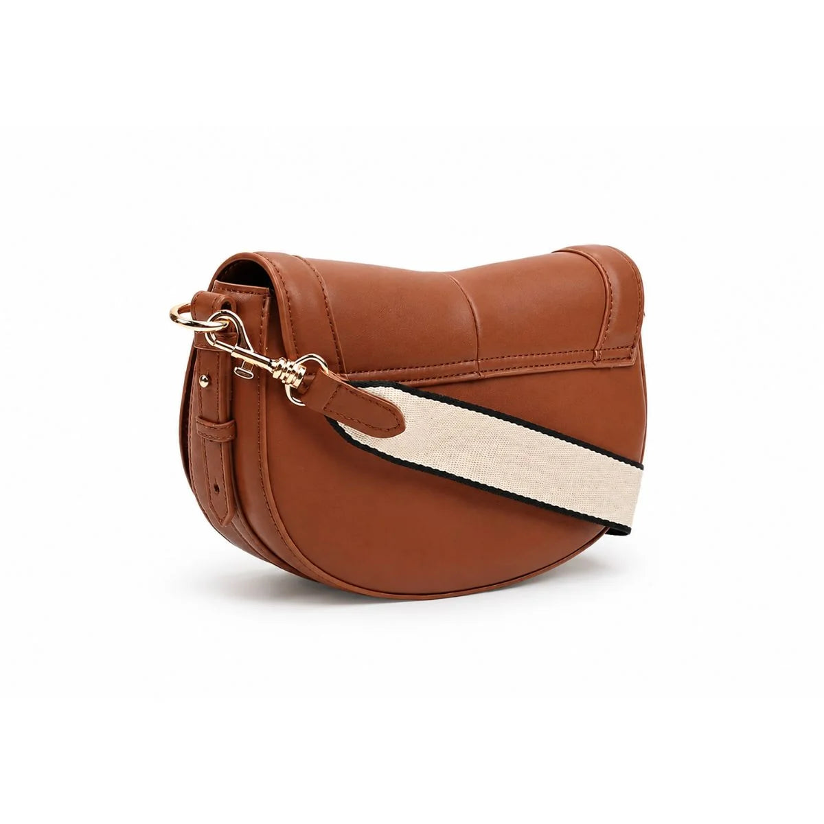ZARA Long crossbody strap with canvas fabric Women - TAN - Tan