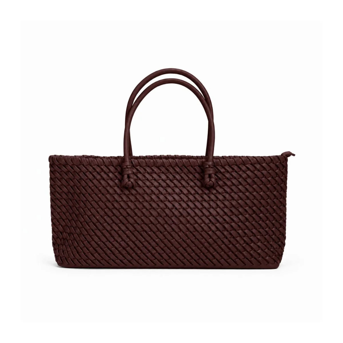 ZARA Long Twisted Tote Shoulder Bag Women - DRKBUR - Dark Burgundy
