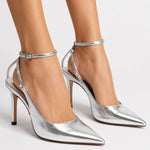 ZARA METALLIC-EFFECT SLINGBACK Sandals Women - SLV