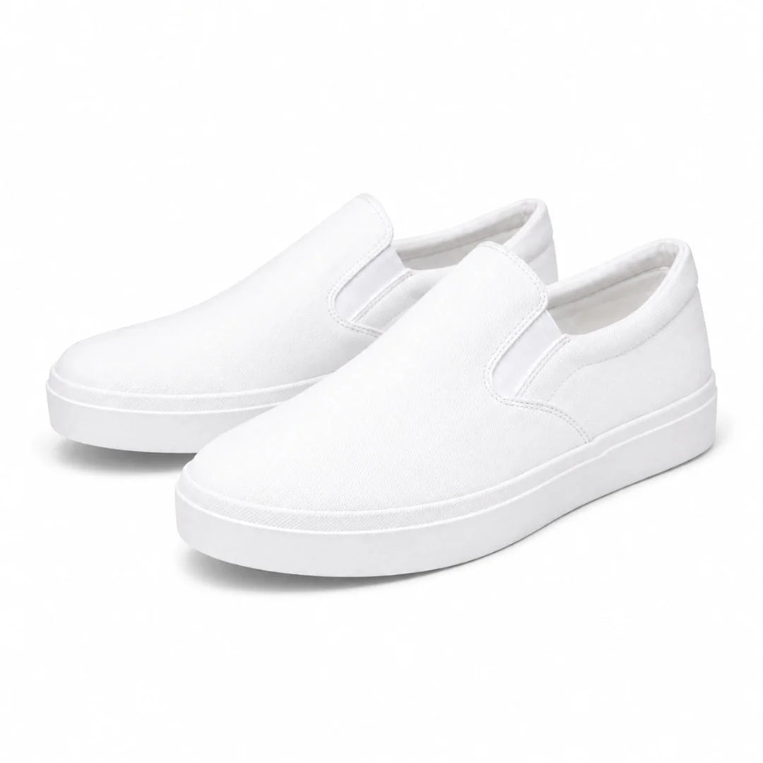 ZARA Monochrome Basic Slip-On Sneakers 2207-320-WHT