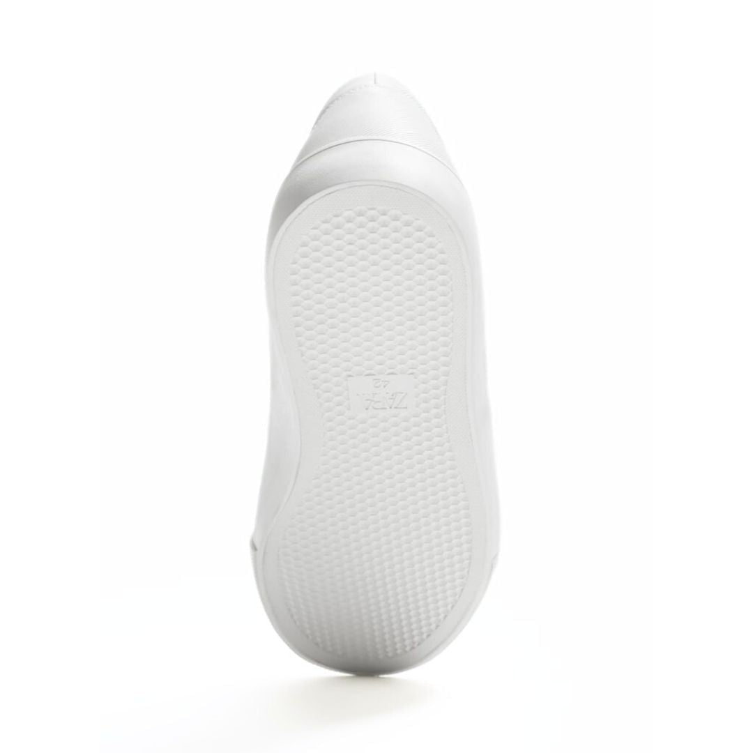 ZARA Monochrome Basic Slip On Sneakers 2207 320 WHT