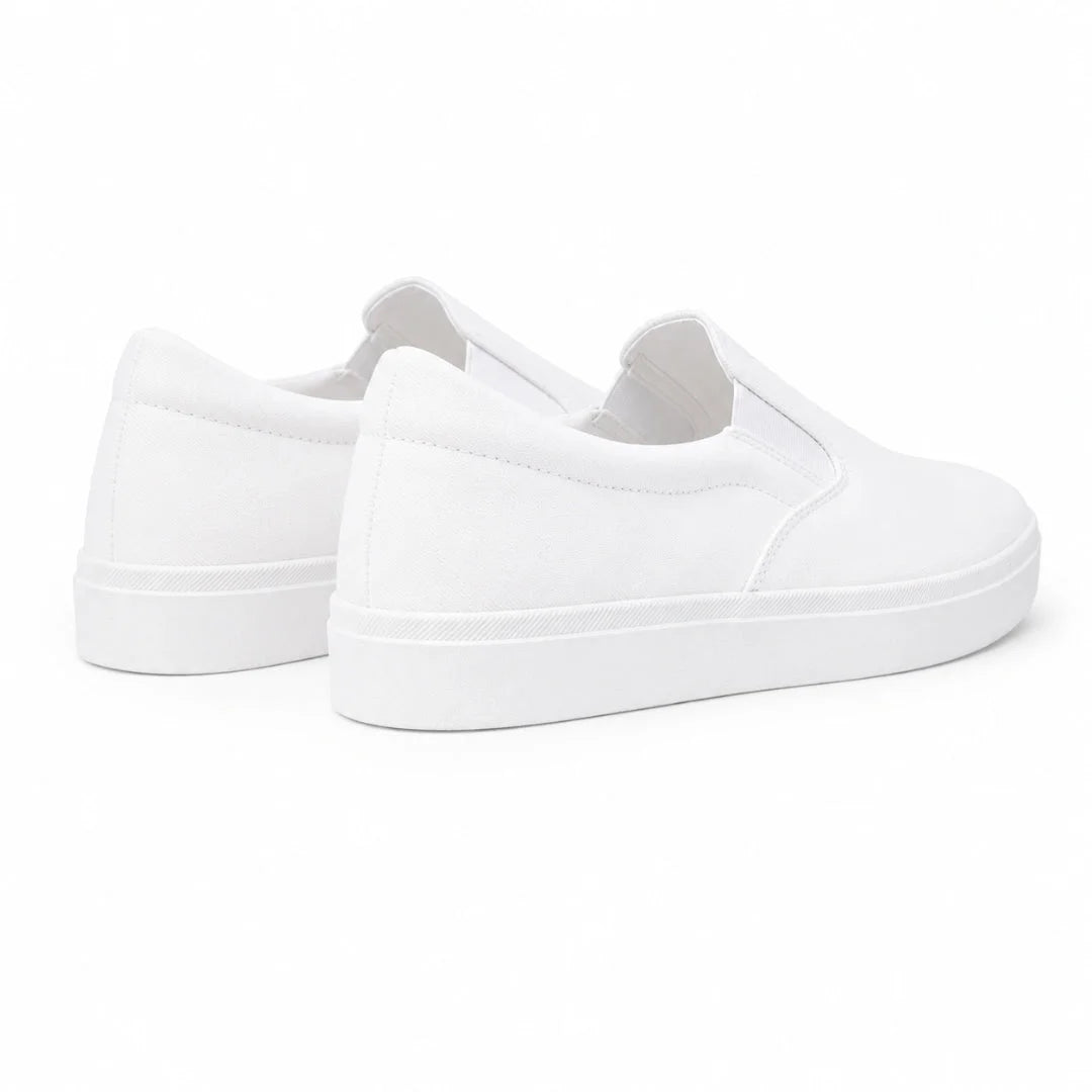 ZARA Monochrome Basic Slip-On Sneakers 2207-320-WHT