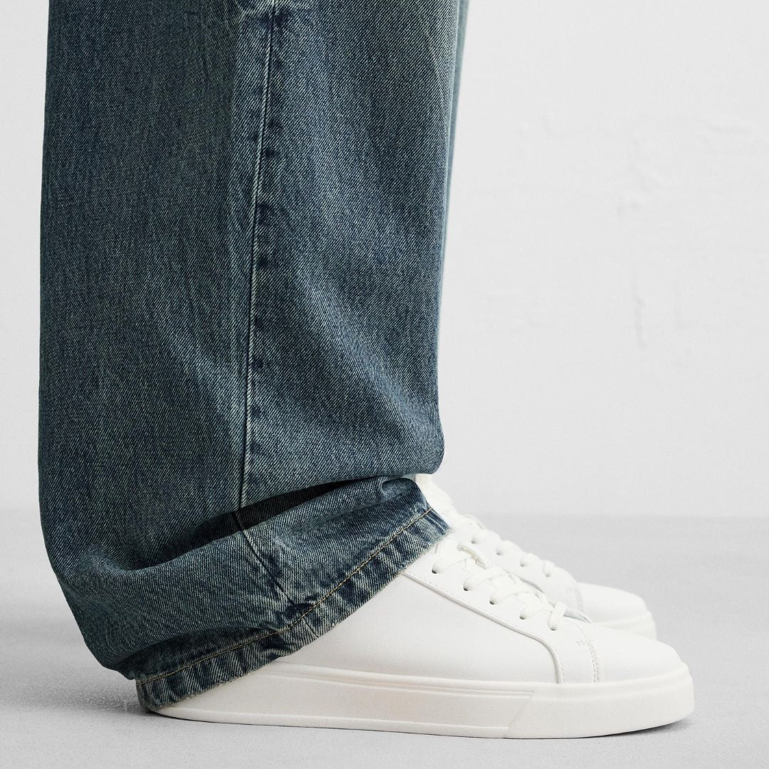 ZARA Monochrome Basic Sneakers 2211 520 WHT