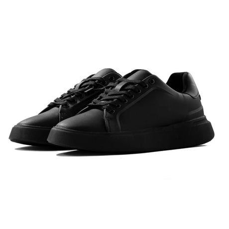 ZARA MONOCHROME CHUNKY 2 SOLE SNEAKERS - BLK