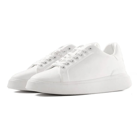 ZARA MONOCHROME CHUNKY 2 SOLE SNEAKERS - WHT