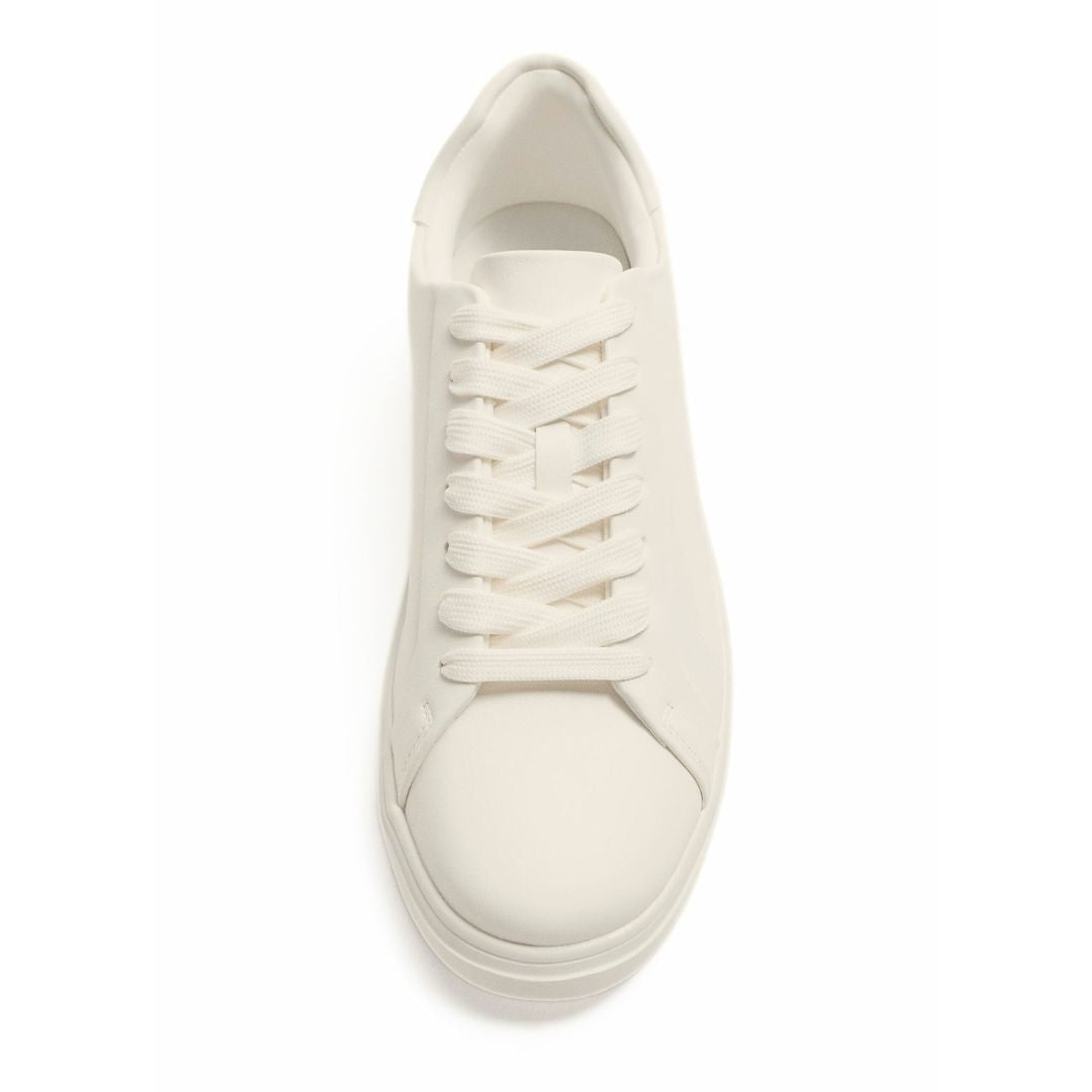 ZARA MONOCHROME CHUNKY SOLE SNEAKERS 2201-520-OFFWHT