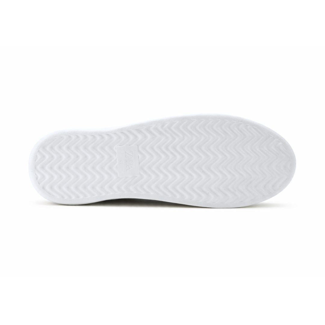 ZARA MONOCHROME CHUNKY SOLE SNEAKERS 2255-120-WHT