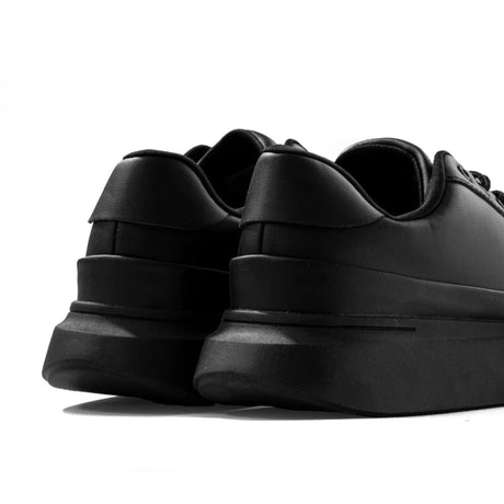 ZARA MONOCHROME CHUNKY SOLE SNEAKERS - BLKBLK