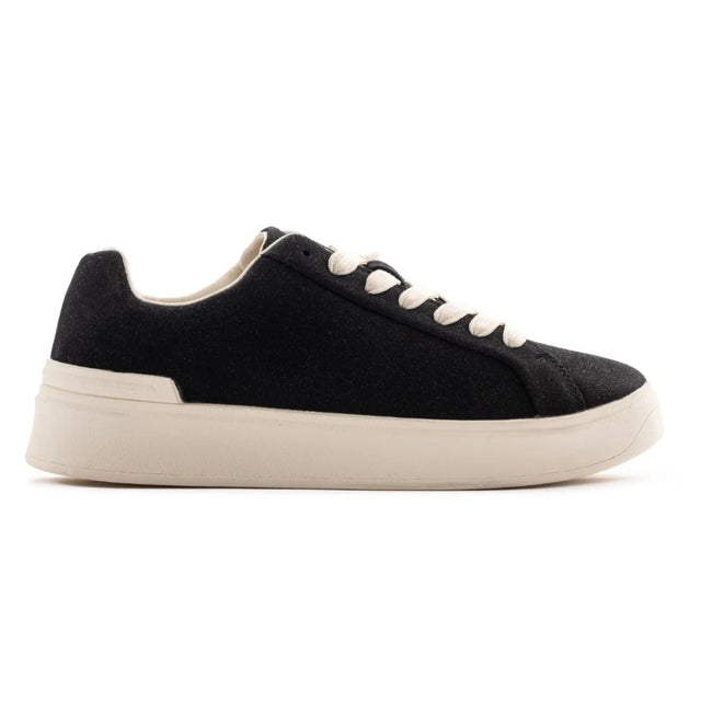 ZARA MONOCHROME SUEDE LEATHER SNEAKERS 2216-320-400-BLK - Black / 40