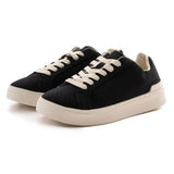 ZARA MONOCHROME SUEDE LEATHER SNEAKERS 2216-320-400-BLK