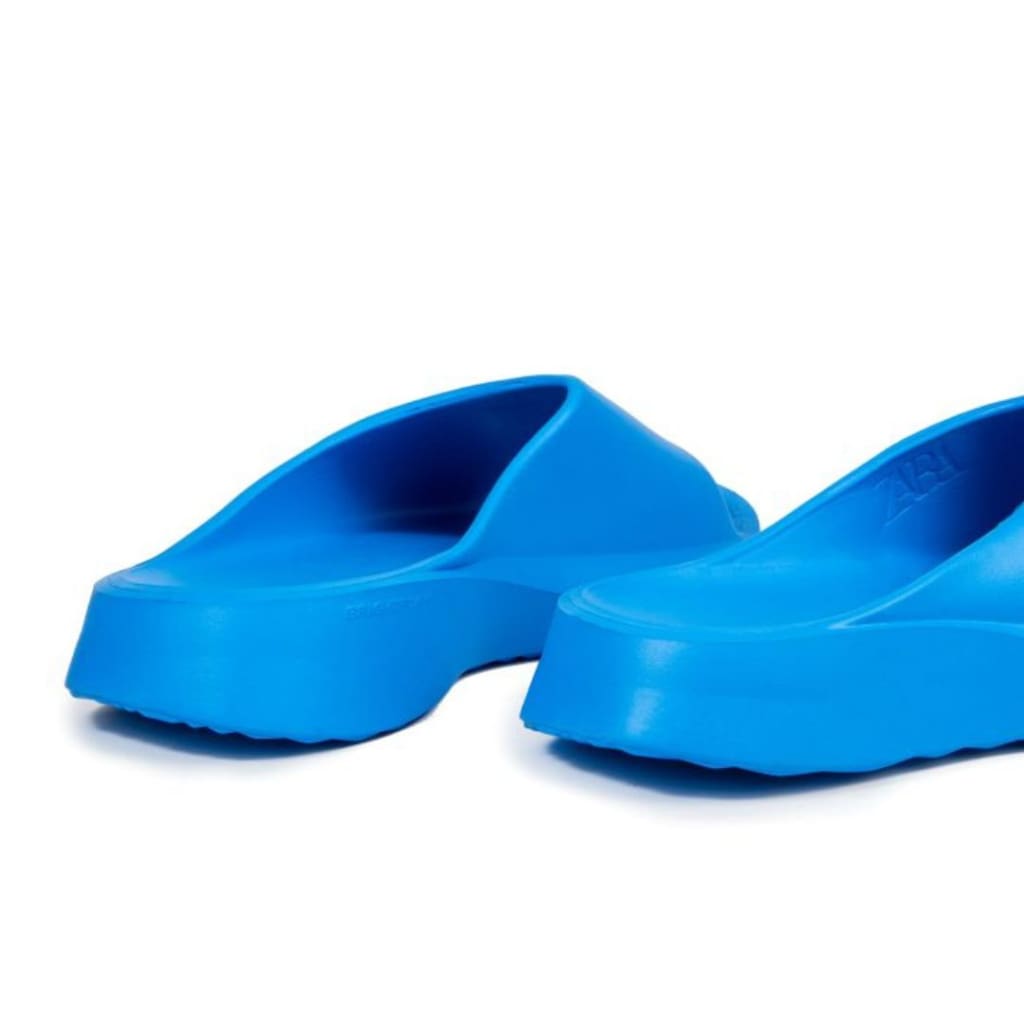 ZARA Monochrome X Rhuigi Slide - BLU - Shoes