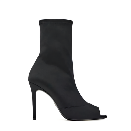 ZARA OPEN TOE HEELED ANKLE BOOTS 1126-210-800-BLK - Black / 36