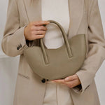 ZARA Oval Mini Tote Bag Handbag Women - OLV - Olive