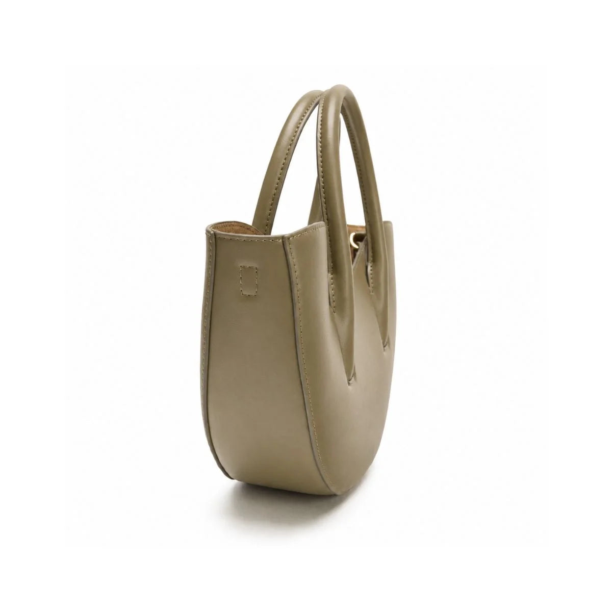 ZARA Oval Mini Tote Bag Handbag Women - OLV - Olive