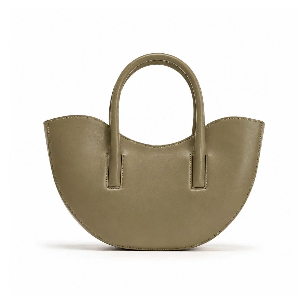ZARA Oval Mini Tote Bag Handbag Women - OLV - Olive