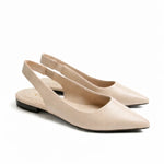 ZARA POINTED BALLET FLATS Sandals Women 923-1 - BEG