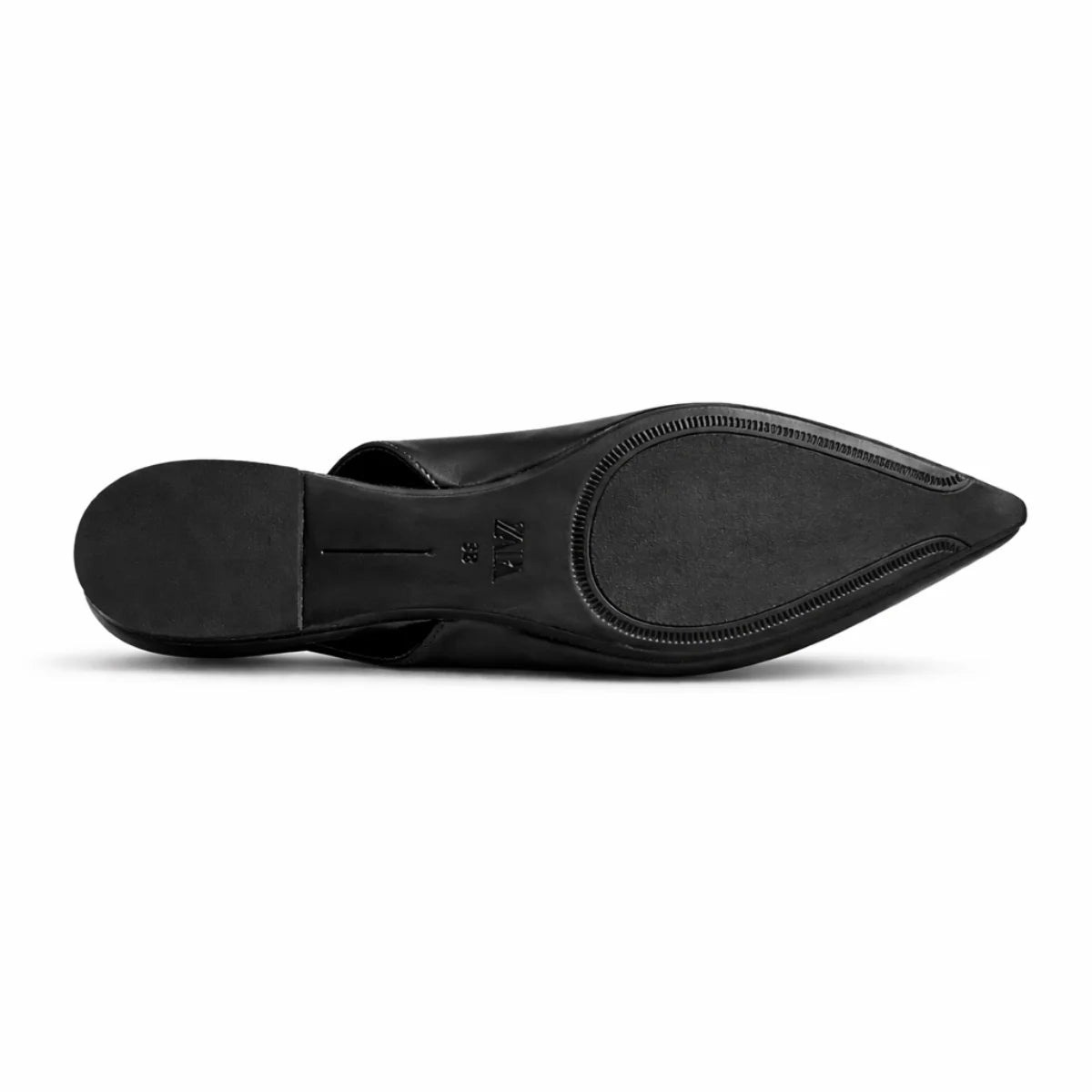 ZARA POINTED BALLET FLATS Sandals Women 923-1 - BLK
