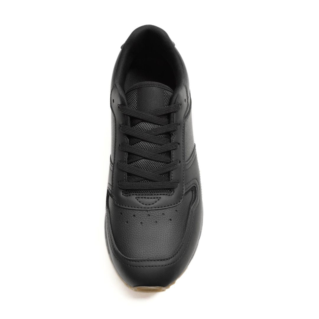 ZARA Retro Leather Trainer Men 2312-520-BLK