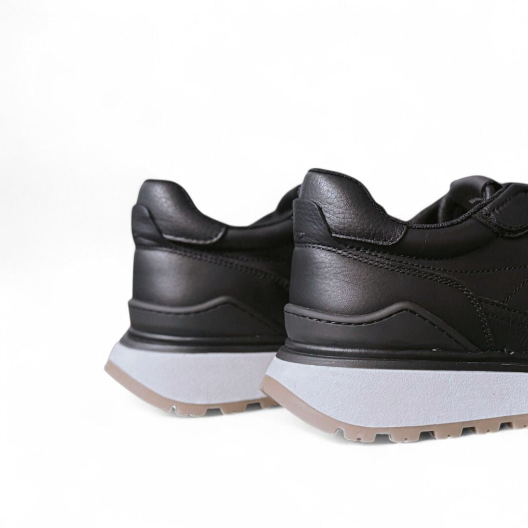 ZARA Retro Leather Trainer Men 2315-920-BLK