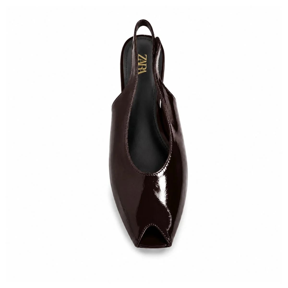ZARA Slides Leather SANDALS Women 2612-111 -DRKPRL