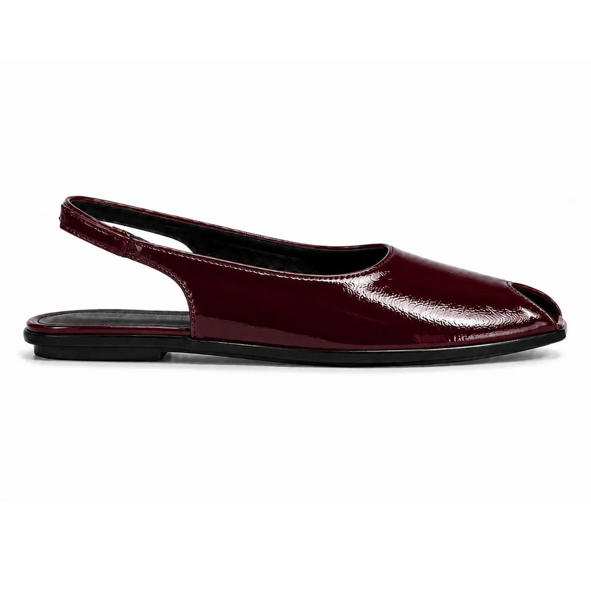 ZARA Slides Leather SANDALS Women 2612-114 -BUR
